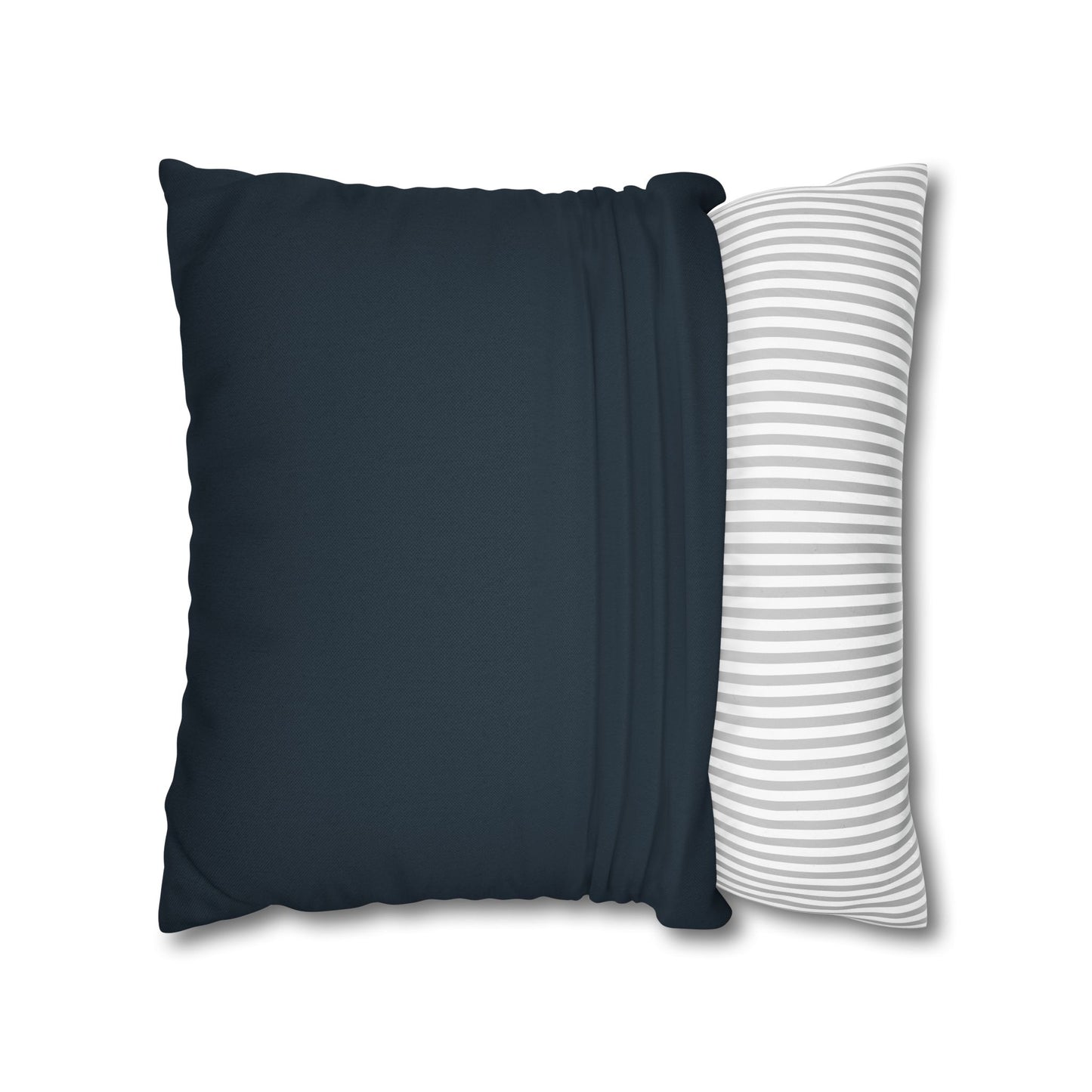 Deep Charcoal Navy Throw Pillow Cover – Elegant Decorative Accent for Living Room, Sofa, or Bedroom