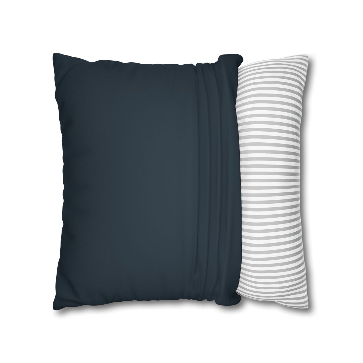 Home for the Holidays Goose Pillow Cover - Farmhouse Christmas Plaid Cushion with “From Our Flock to Yours”