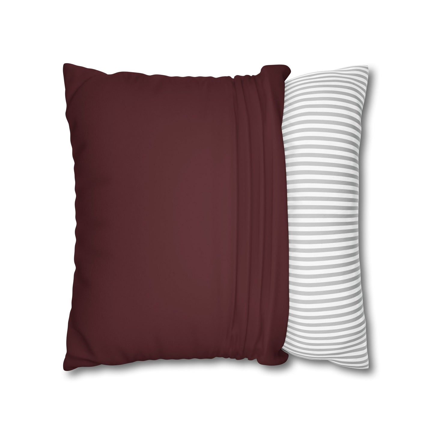Deep Burgundy Throw Pillow Cover – Elegant Decorative Accent for Living Room, Sofa, or Bedroom
