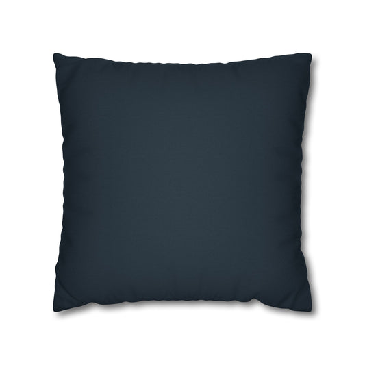 Deep Charcoal Navy Throw Pillow Cover – Elegant Decorative Accent for Living Room, Sofa, or Bedroom