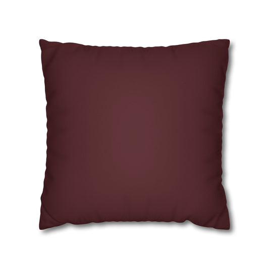 Deep Burgundy Throw Pillow Cover – Elegant Decorative Accent for Living Room, Sofa, or Bedroom