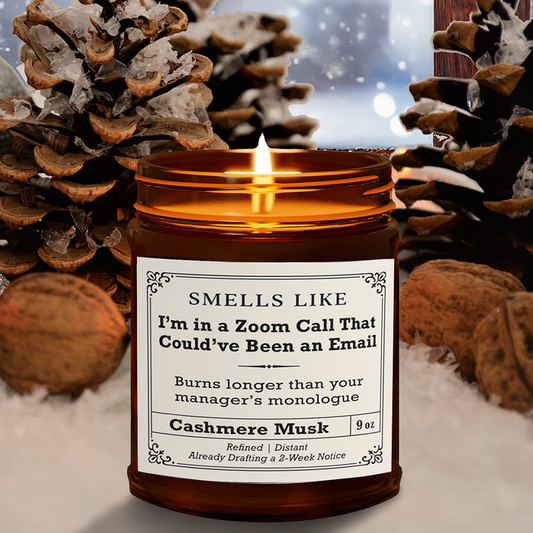 Zoom Call Candle – Smells Like It Could’ve Been an Email | Funny Office Gift