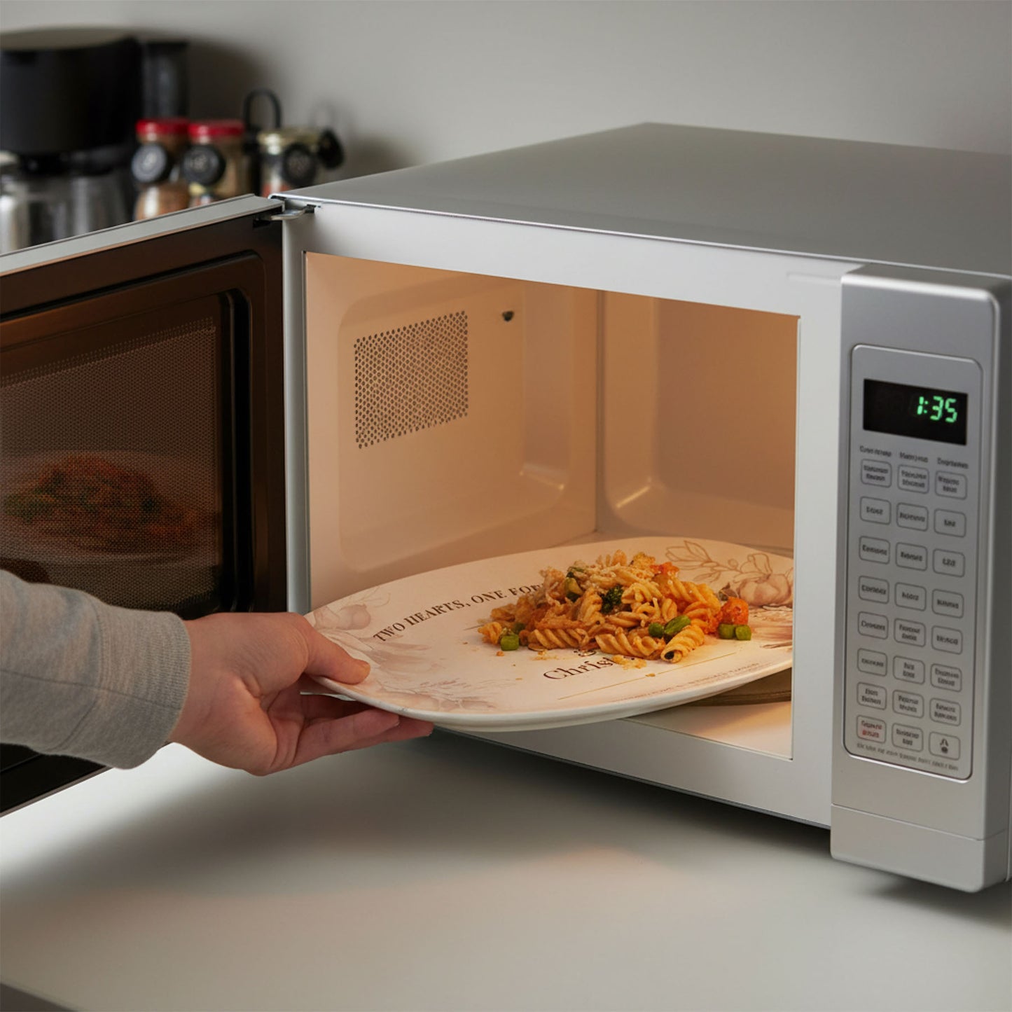 Custom Wedding Platter with Names & Date • Magnolia Floral Keepsake Plate • Elegant Personalized Wedding Gift for Couples